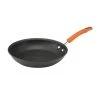 Classic Brights 12.5 in. Hard-Anodized Aluminum Nonstick Stovetop Skillets in Orange and Gray by Rachael Ray