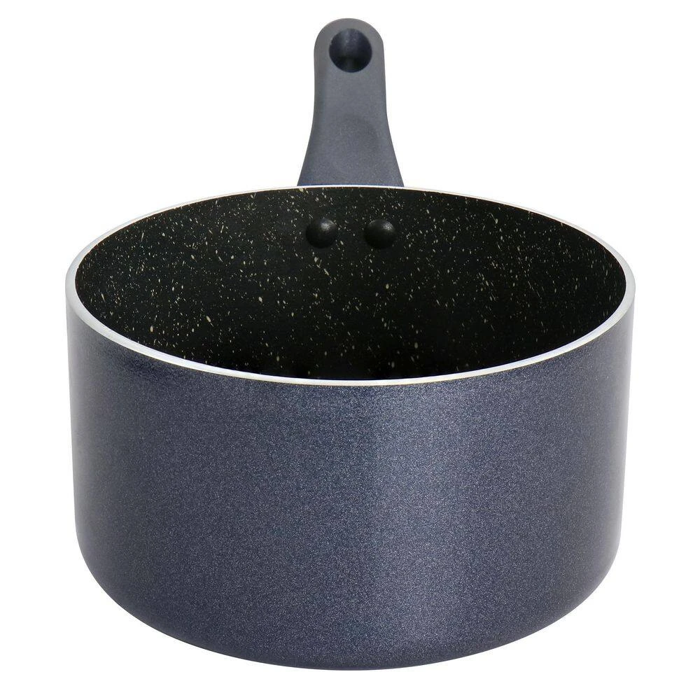 Anetta 1.5 qt. Aluminum Nonstick Saucepan in Navy Blue by Oster - Image 3
