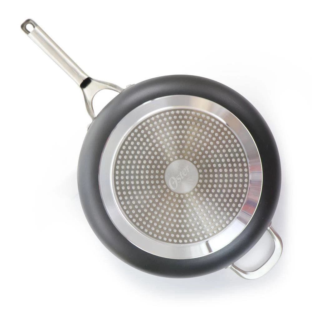 Palladium 4.8 Quart Aluminum Saute Pan with Glass Lid by Oster - Image 2