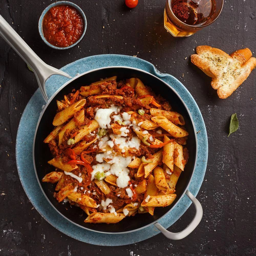 Palladium 4.8 Quart Aluminum Saute Pan with Glass Lid by Oster - Image 4