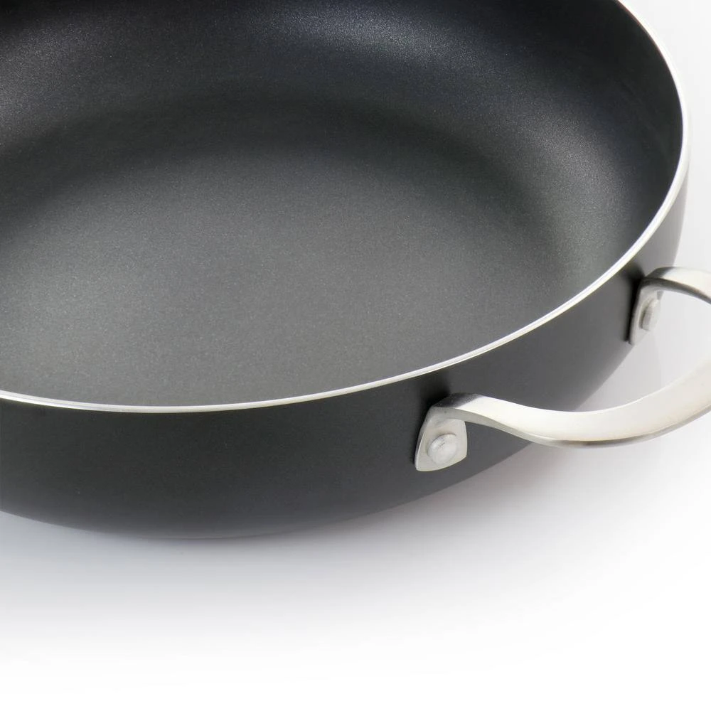 Palladium 4.8 Quart Aluminum Saute Pan with Glass Lid by Oster - Image 3