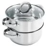 Hali 3 qt. Stainless Steel Stovetop Steamers with Glass Lid by Oster