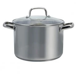 Adenmore 8 qt. Stainless Steel Stock Pot with Glass Lid by Oster