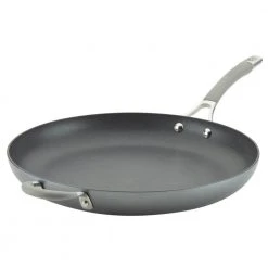 Elementum 14 in. Hard-Anodized Aluminum Nonstick Skillet in Oyster Gray by Circulon