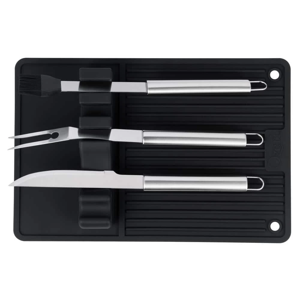 18.1 in. Silicone BQ and Grill Utensil Holder Mat by Ozeri - Image 6