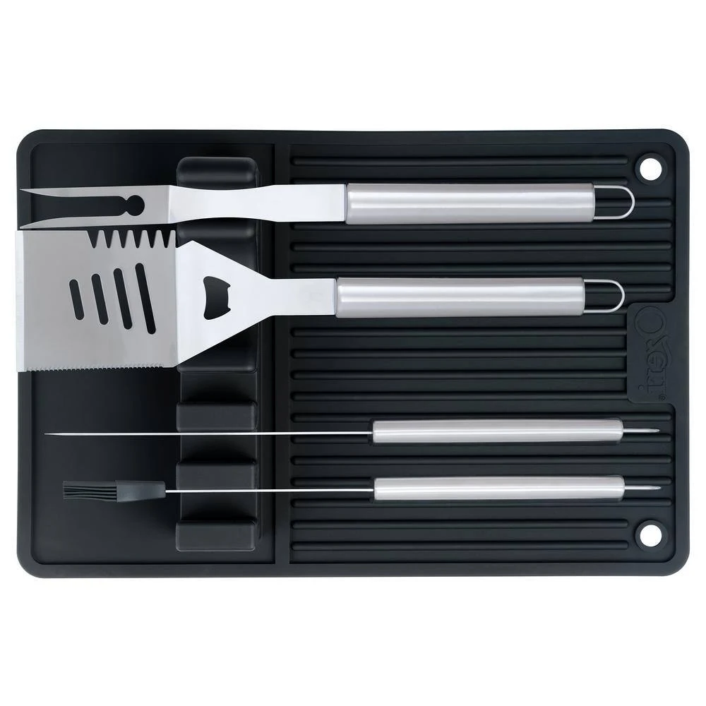 18.1 in. Silicone BQ and Grill Utensil Holder Mat by Ozeri - Image 4