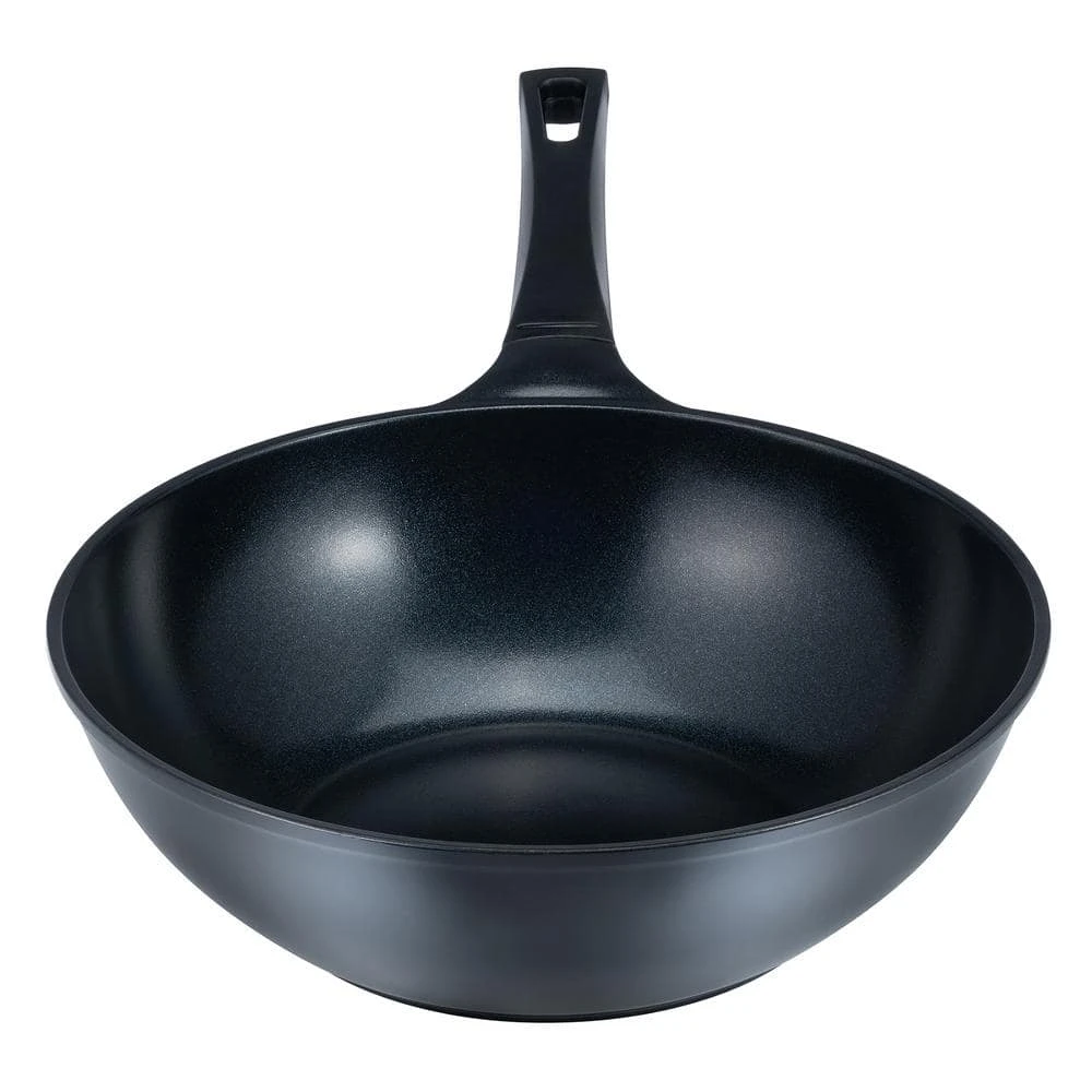 12 in. Green) Aluminum Earth Wok with Smooth Ceramic Non-Stick Coating (100% PTFE and PFOA Free) by Ozeri - Image 2