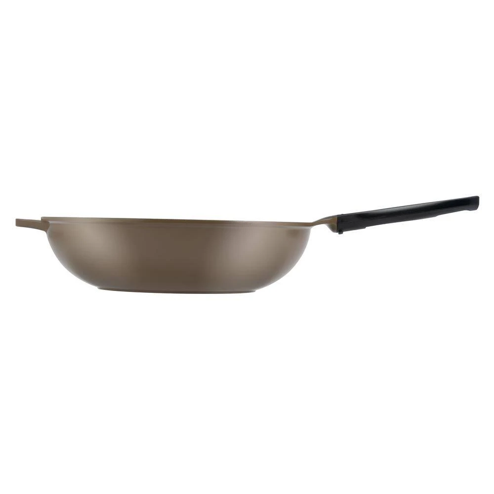 14 in. Green Aluminum Earth Wok with Smooth Ceramic Non-Stick Coating (100% PTFE and PFOA Free) by Ozeri - Image 3