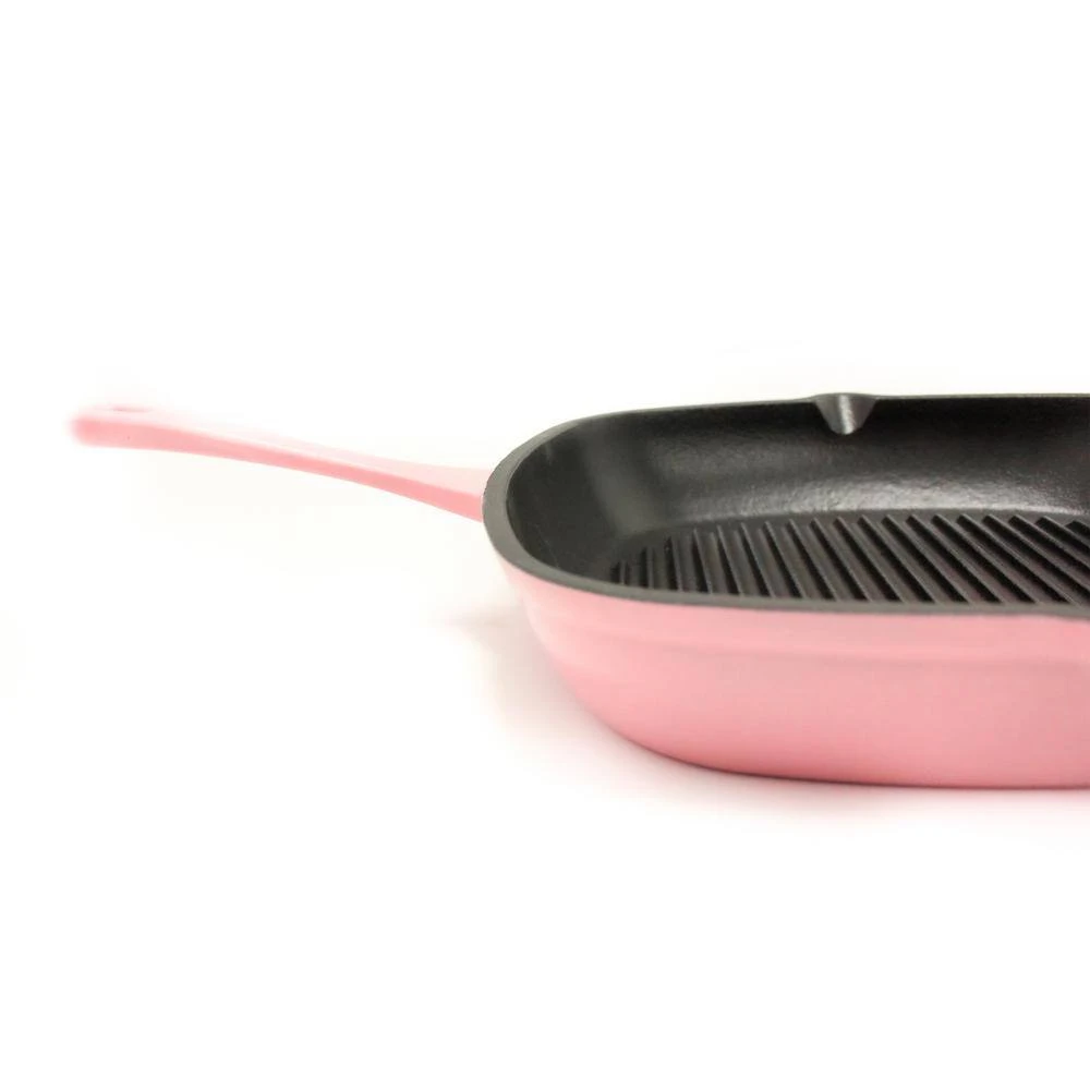 Neo11 in. Cast Iron Square Pink Grill Pan by BergHOFF - Image 3