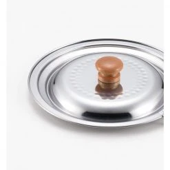 Yukihira 8.5 in. Dia Stainless Steel Fits Both 1.8 qt. and 2.2 qt. Pots Pot Lid by Yoshikawa Cookware