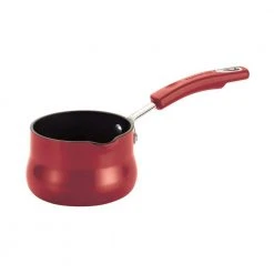 Classic Brights 0.75 qt. Aluminum Nonstick Sauce Pot in Cranberry Red Gradient by Rachael Ray