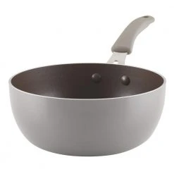 Cook + Create 3-qt. Aluminum Nonstick Saucier Sauce Pan in Gray by Rachael Ray
