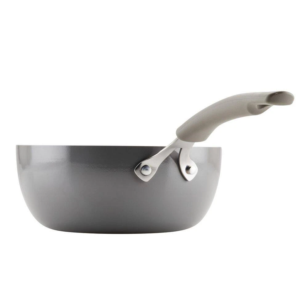 Cook + Create 3-qt. Aluminum Nonstick Saucier Sauce Pan in Gray by Rachael Ray - Image 2