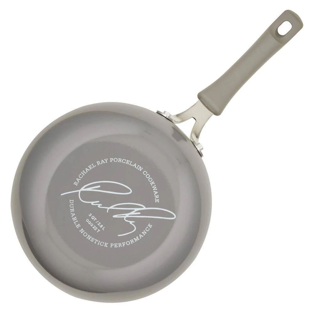 Cook + Create 3-qt. Aluminum Nonstick Saucier Sauce Pan in Gray by Rachael Ray - Image 7