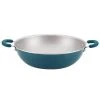Create Delicious Aluminum Nonstick Wok, 14.25-Inch, Teal Shimmer by Rachael Ray