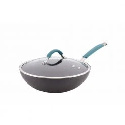 Cucina Hard-Anodized Stir-Fry Pan with Lid by Rachael Ray