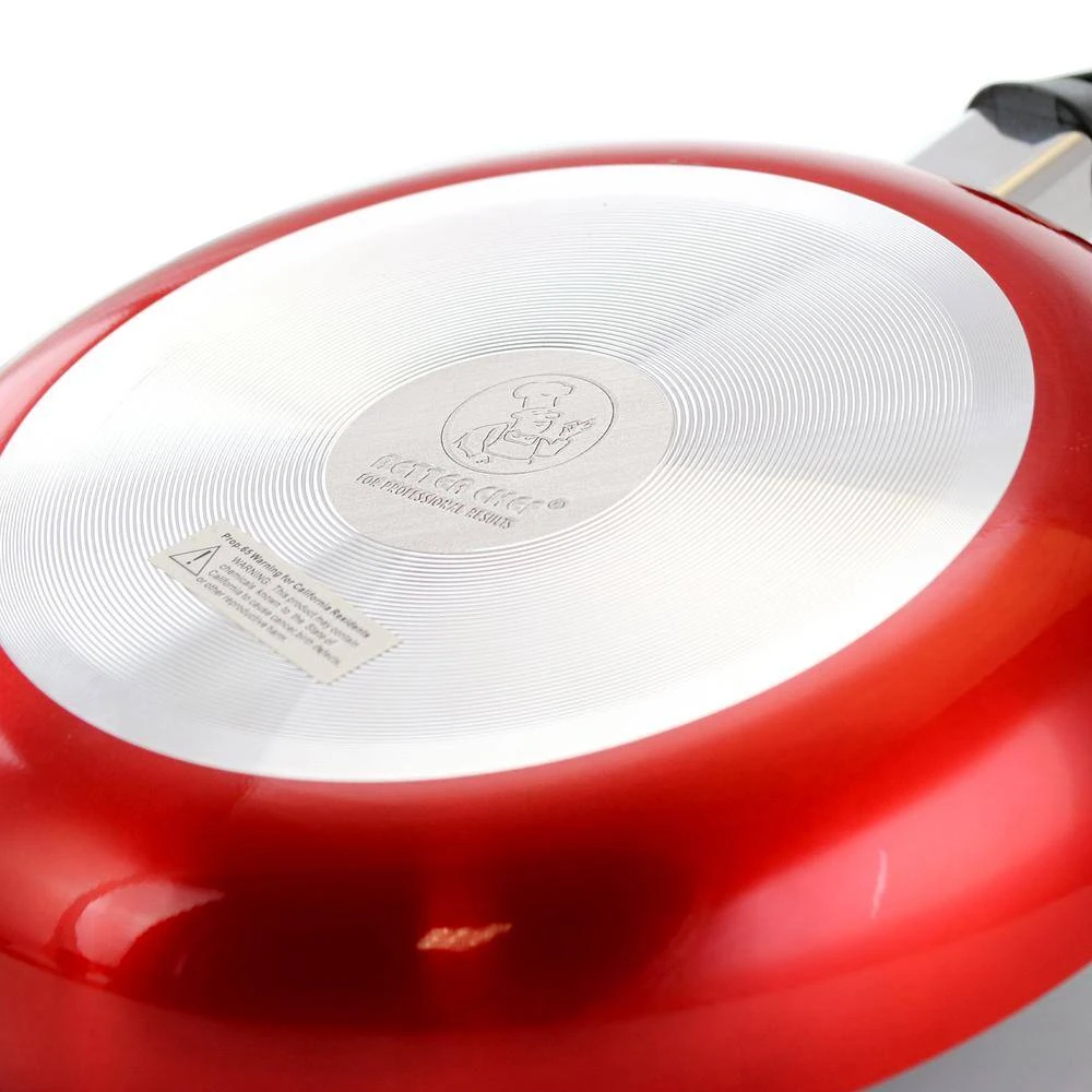 7-Piece Aluminum Nonstick Cookware Set in Red by Better Chef - Image 2