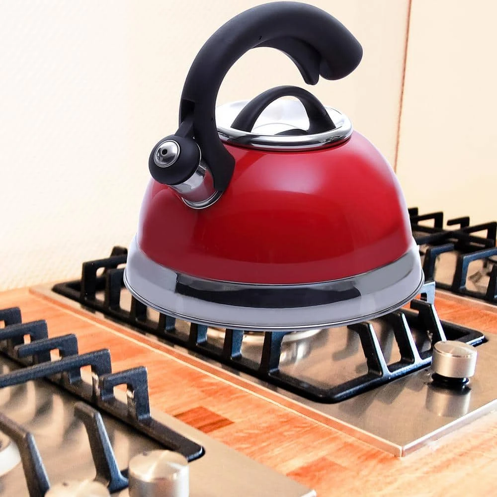 Symphony 10.4-Cup Stovetop Tea Kettle in Red by Creative Home - Image 6