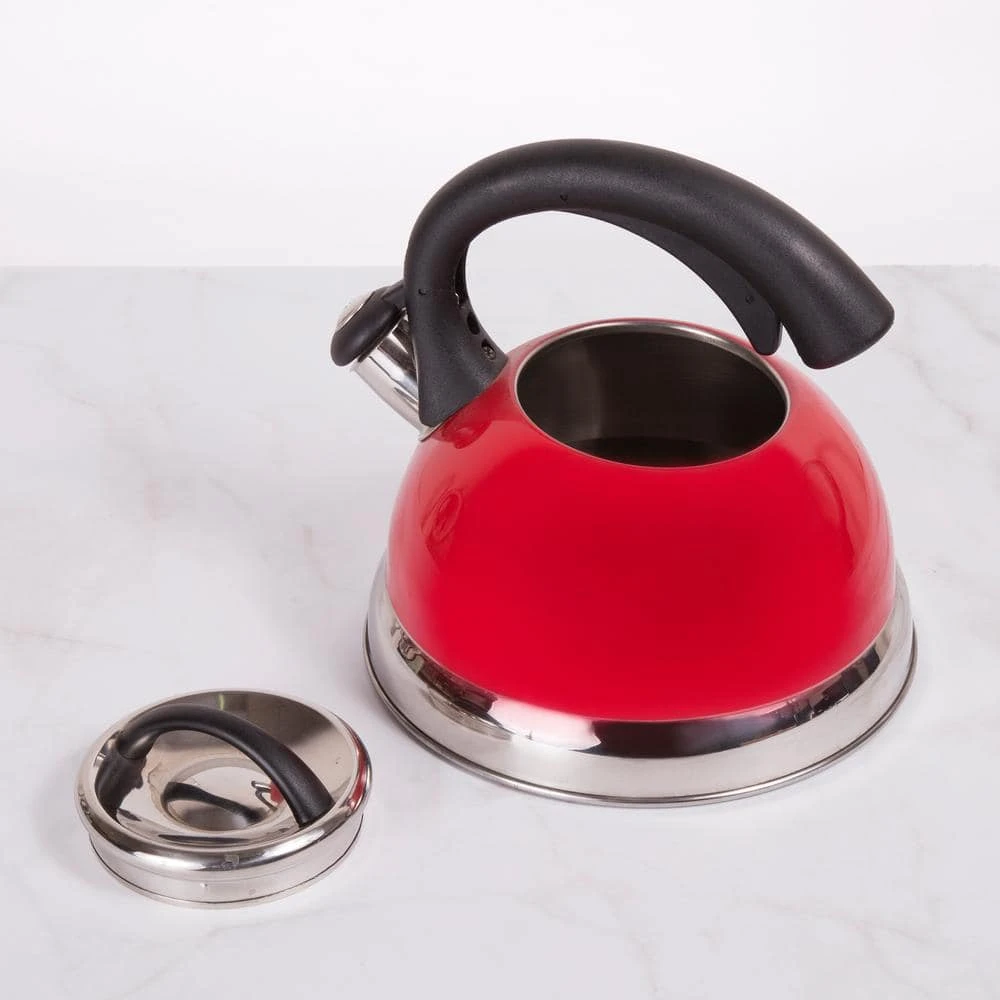 Symphony 10.4-Cup Stovetop Tea Kettle in Red by Creative Home - Image 5