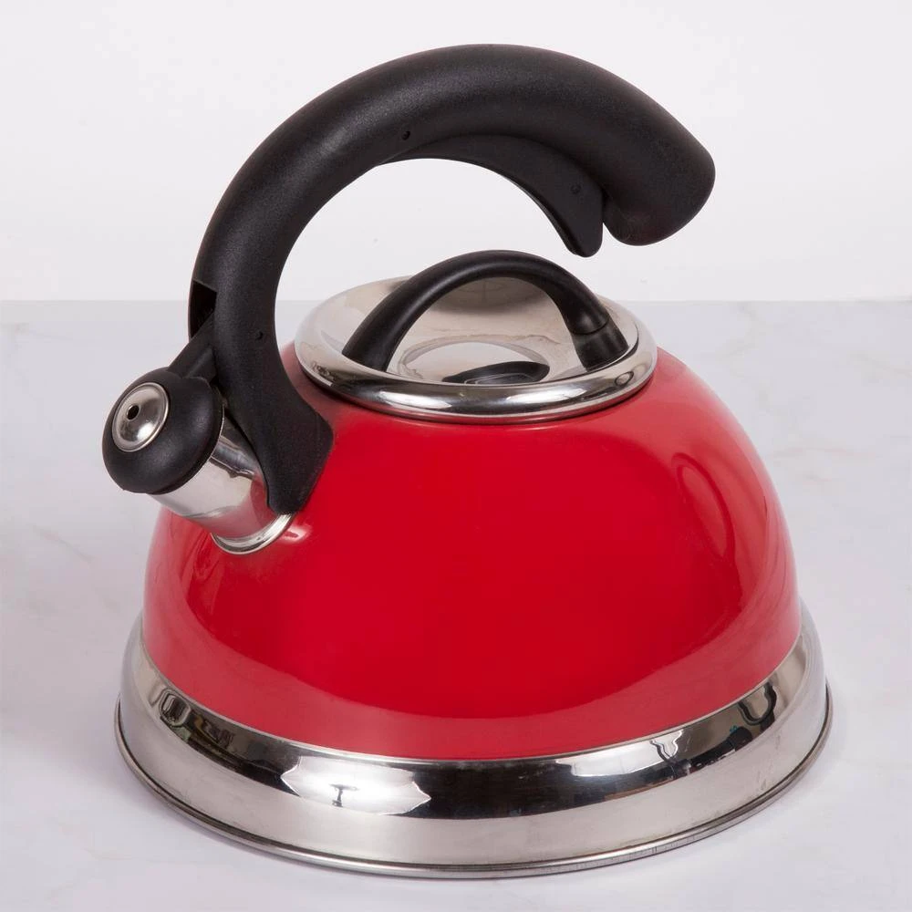 Symphony 10.4-Cup Stovetop Tea Kettle in Red by Creative Home - Image 2