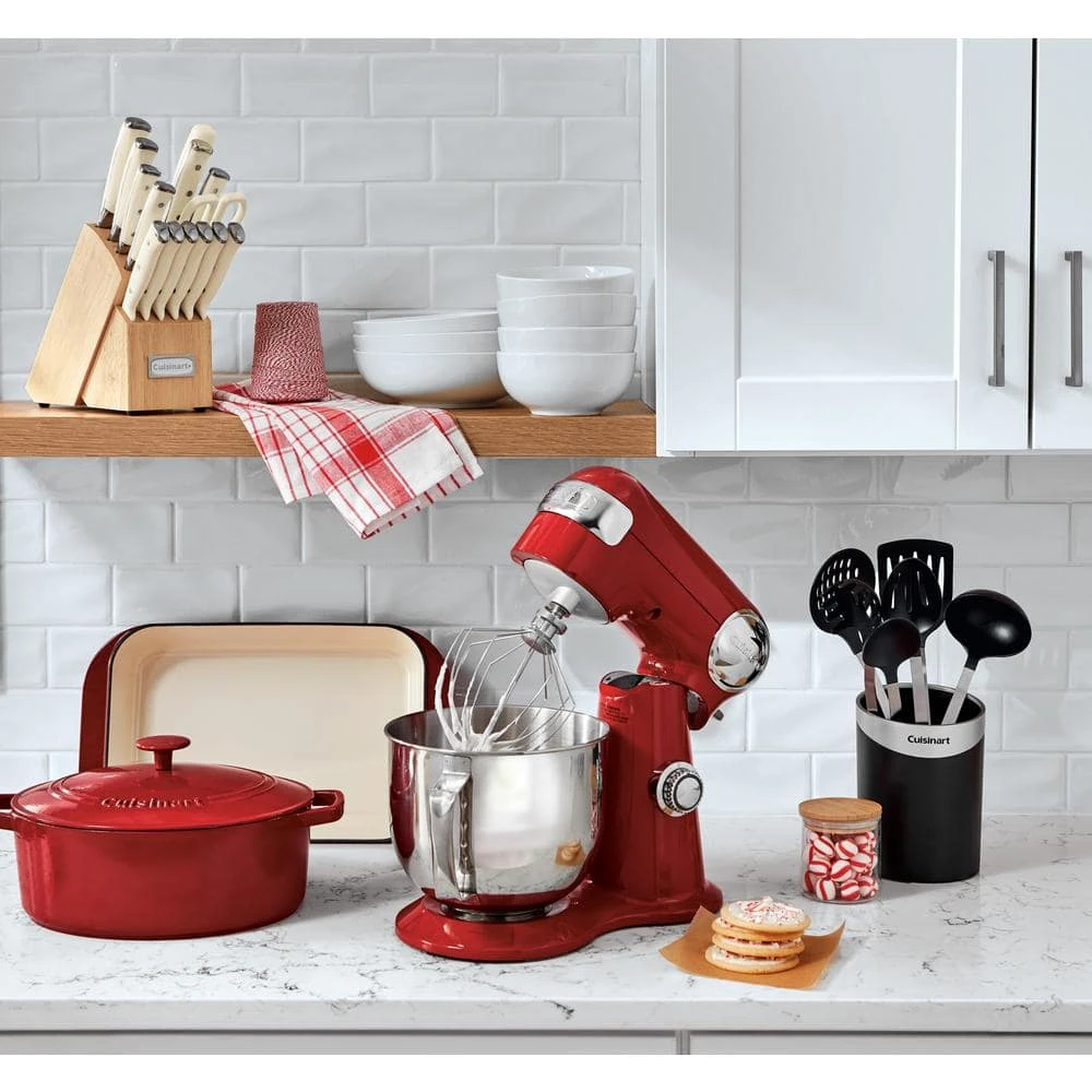 Chef's Classic Enameled Cast Iron 14 in. Roasting/Lasagna Pan in Cardinal Red by Cuisinart - Image 2