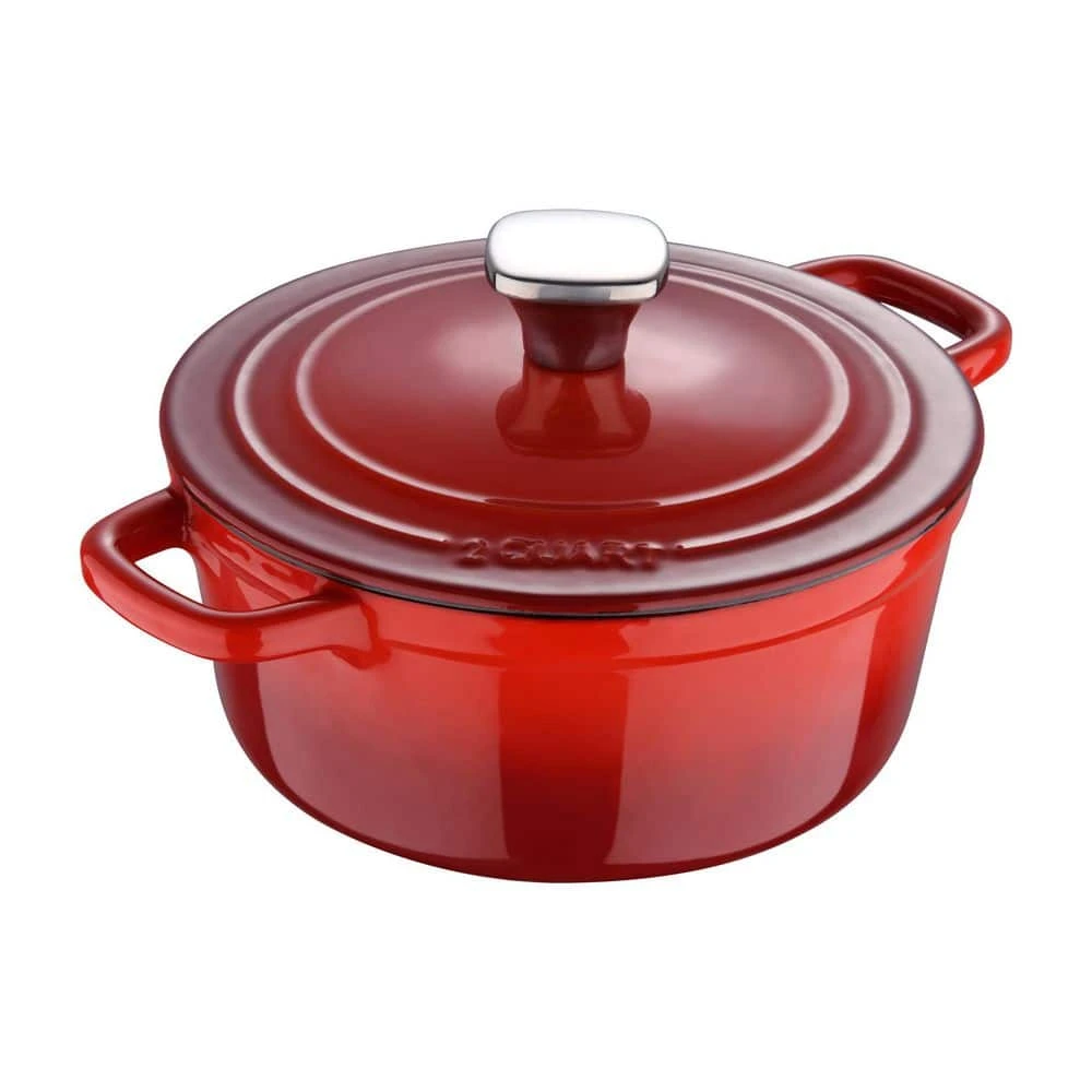 2 qt. Cast Iron Dutch Oven with Lid by MasterPRO