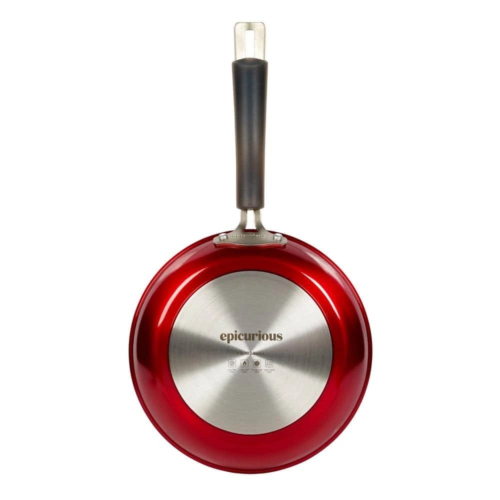 Translucent 11-Piece Hard-Anodized Aluminum Nonstick Cookware Set in Red by Epicurious - Image 2