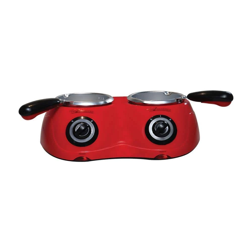 Total Chef Deluxe Chocolatiere Dual Electric Melter for Chocolate and Candy Melts, 17.6 oz. (500 g) by Koolatron