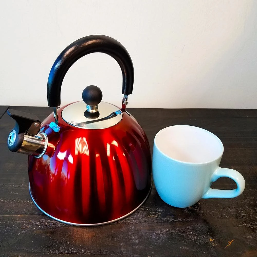 Twining 8-Cup Red Stainless Steel Tea Kettle by Mr. Coffee - Image 3