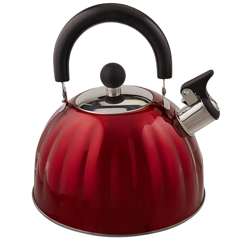 Twining 8-Cup Red Stainless Steel Tea Kettle by Mr. Coffee