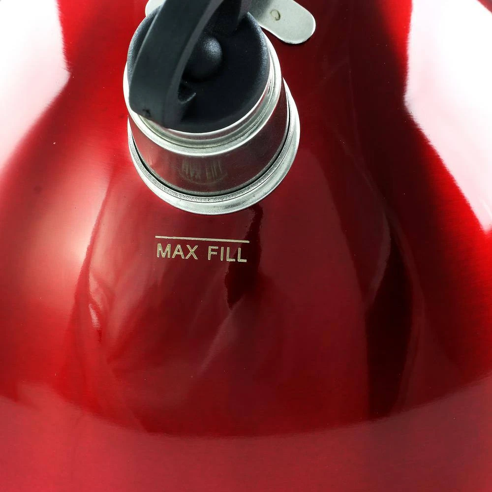 Morbern 7.2-Cup Red Stainless Steel Tea Kettle by Mr. Coffee - Image 4