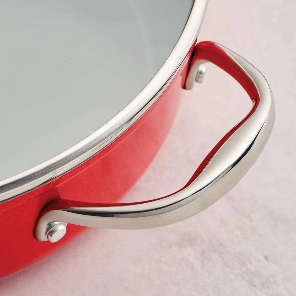 10 Piece Cold Forged Ceramic Cookware Set - Red by Tramontina - Image 4