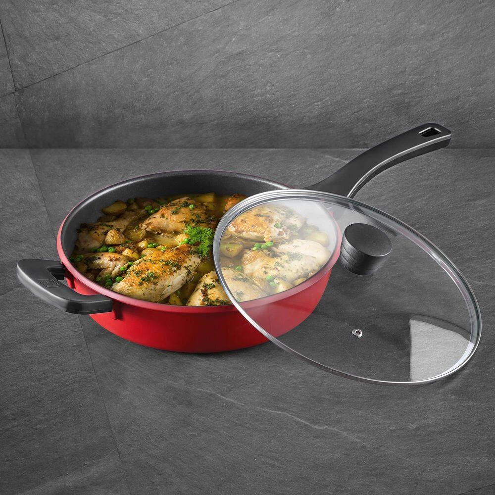 4 qt. Aluminum Saute Pan with Lid by BERGNER - Image 8