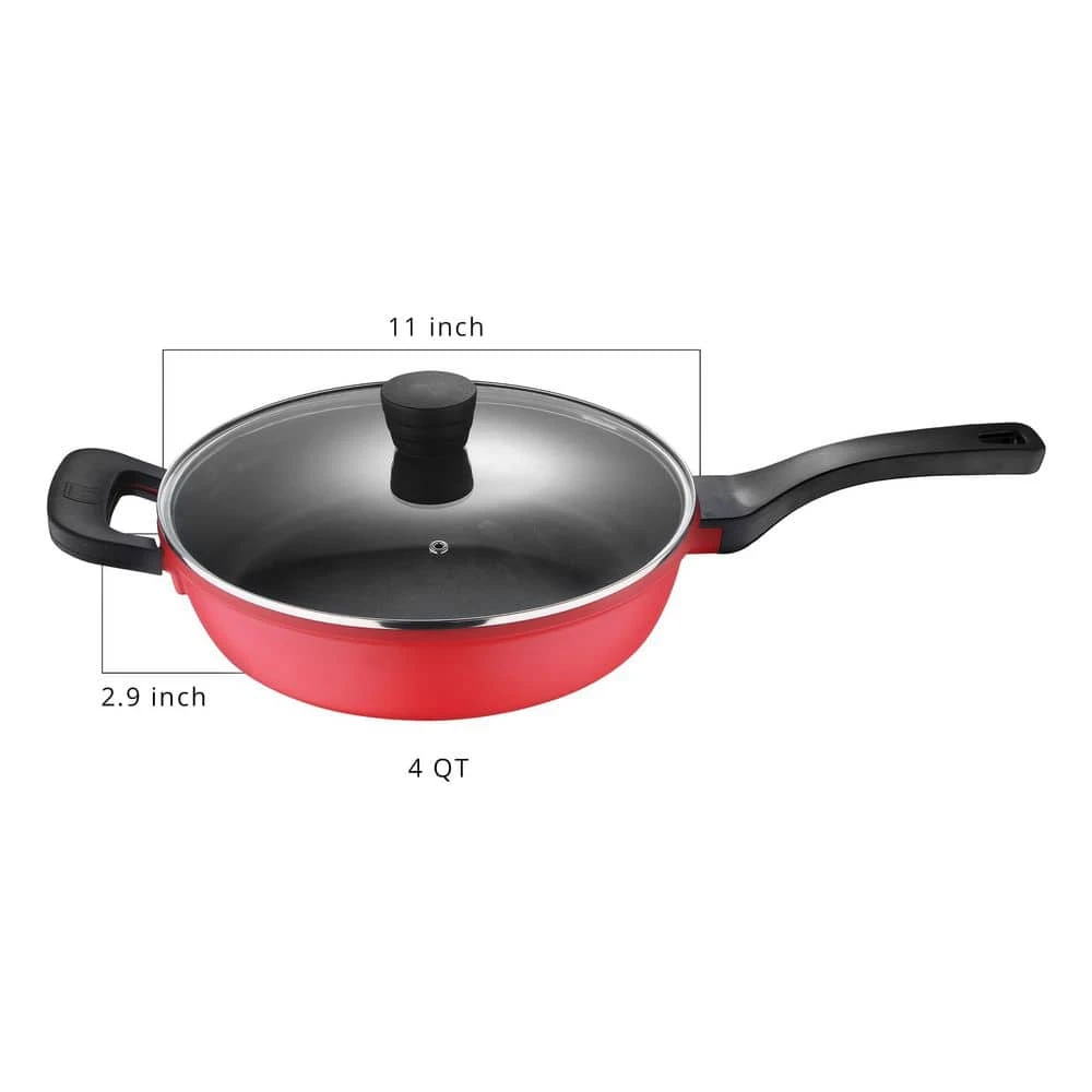 4 qt. Aluminum Saute Pan with Lid by BERGNER - Image 2