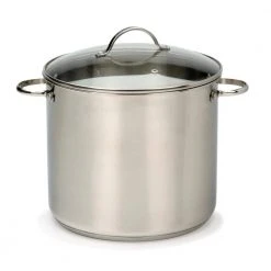 Endurance 12 qt. Stainless Steel Stock Pot with Glass Lid by RSVP International
