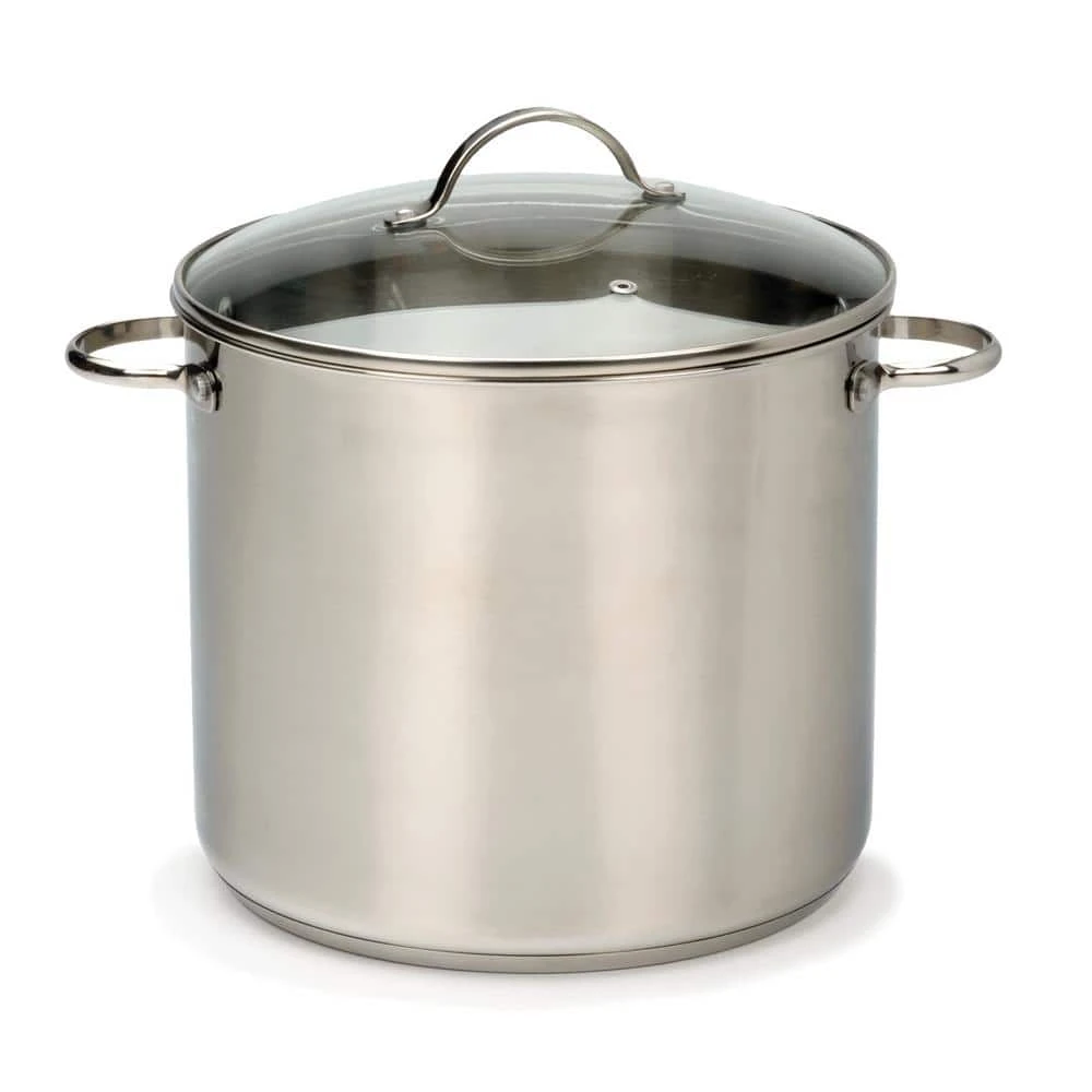 Endurance 12 qt. Stainless Steel Stock Pot with Glass Lid by RSVP International