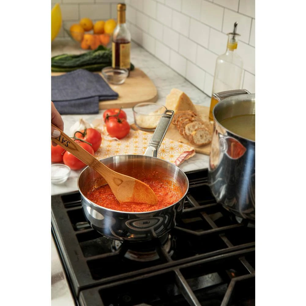 2 qt. Tri-Ply Stainless Steel Chef's Pan with Lid by SAVEUR SELECTS - Image 7