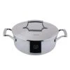 4 qt. Tri-Ply Stainless Steel Chef's Pan with Lid by SAVEUR SELECTS