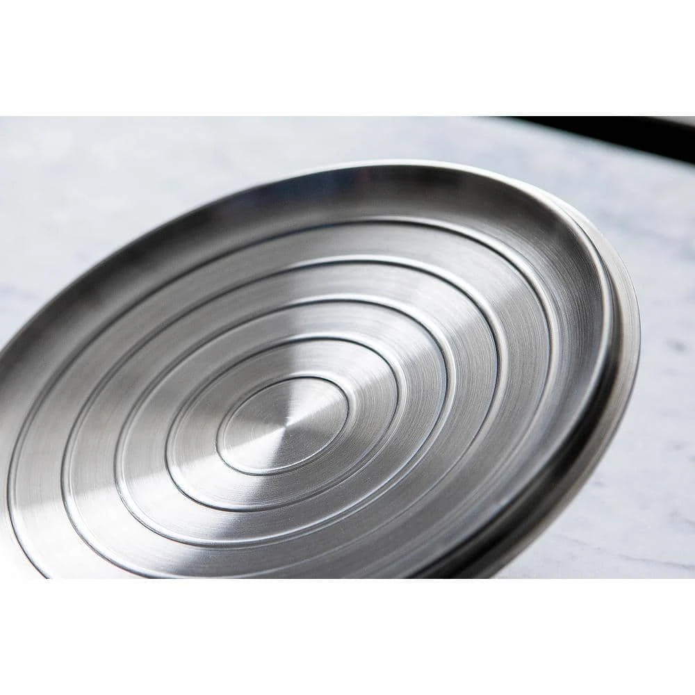 4 qt. Tri-Ply Stainless Steel Chef's Pan with Lid by SAVEUR SELECTS - Image 6