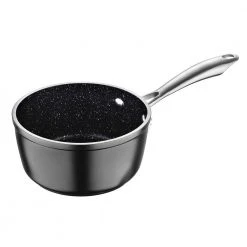 1.2 qt. Aluminum Durable Sauce Pan in Black by MasterPRO