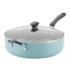 Dishwasher Safe 6-qt. Aluminum Nonstick Saute pan with lid by Unbranded