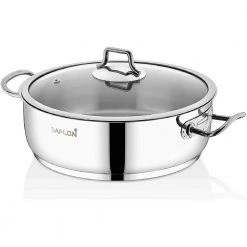 5 qt. Stainless Steel Saute Pot with Glass Lid by CONTEXT