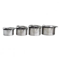 8-Piece Stainless Steel Stock Pot Set by AmeriHome