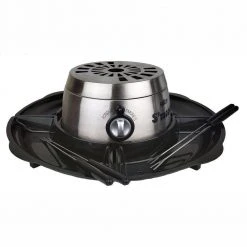 Indoor Electric S'more and Fondue Pot Maker with 4 Roasting Forks by Salton