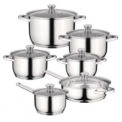 Essentials Gourmet 12-Piece 18/10 Stainless Steel Cookware Set by BergHOFF