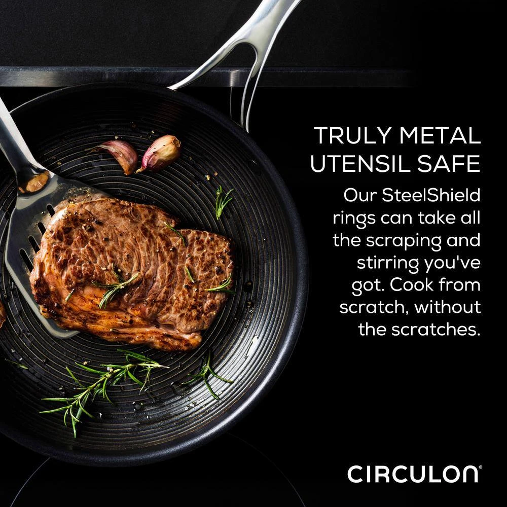 C-Series 8 .5 and 10 in. Stainless Steel Nonstick Frying Pan Silver by Circulon - Image 4