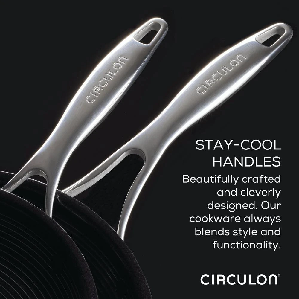 C-Series 8 .5 and 10 in. Stainless Steel Nonstick Frying Pan Silver by Circulon - Image 3
