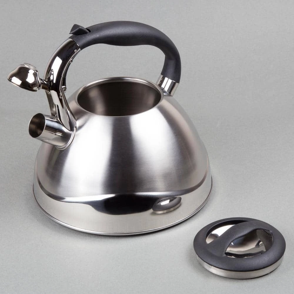 Crescendo 12.4-Cup Stovetop Tea Kettle in Silver by Creative Home - Image 4
