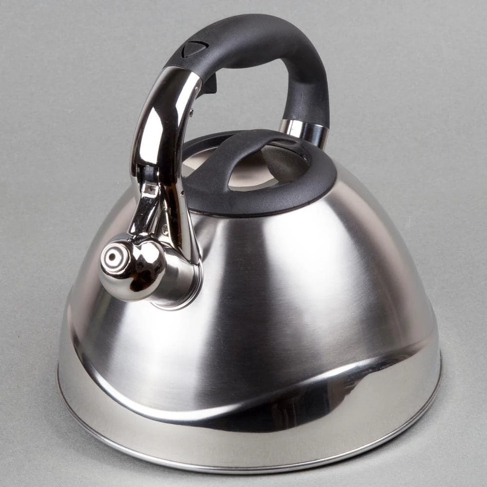 Crescendo 12.4-Cup Stovetop Tea Kettle in Silver by Creative Home - Image 3