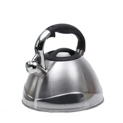 Crescendo 12.4-Cup Stovetop Tea Kettle in Silver by Creative Home